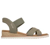 Skechers Slip-ins: BOBS Desert Kiss - Golden Lily Chaussures Moyen Width en Olive, Pointure 39, Vegan, Lavable en machine
