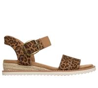 Skechers Slip-ins: BOBS Desert Kiss -Safari Stepper Chaussures Moyen Width en Guépard, Pointure 36, Vegan