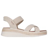 Skechers Slip-ins: BOBS Sun Ray - Bright Take Chaussures Moyen Width en Beige, Pointure 39, Vegan, Lavable en machine