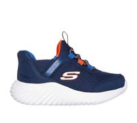 Skechers Slip-ins: Bounder - Brisk-Burst Chaussures Moyen Width en Bleu Marine/Bleu, Pointure 25, Lavable en machine