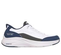 Skechers Slip-ins: Contour Foam - Cozy Fit Chaussures Moyen Width en Blanc/Bleu Marine, Pointure 37.5, Vegan, Lavable en machine