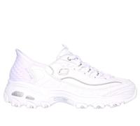 Skechers Slip-ins: D'Lites Shoes Moyen Width en Blanc/Argent, Pointure 41