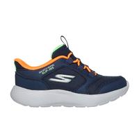 Skechers Slip-ins: Dyna-Lite - Turbo-Brisk Buddies Chaussures Moyen Width en Bleu Marine/Orange, Pointure 22, Lavable en machine