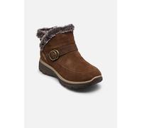 Skechers Femme Easy Going Bottes, Chocolate Suede Faux Fur, 41 EU