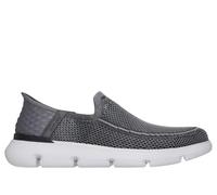 Skechers Slip-ins: Garza - Brent Chaussures Moyen Width en Gris Anthracite, Pointure 43, Vegan, Lavable en machine