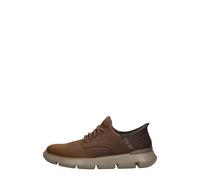 Skechers Chaussures Homme Garza-Gervin Slip-on décontractées Cuir marron foncé 42 EU