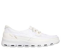 Skechers Slip-ins: Glide-Step Serene - Cozy Fit Newport Chaussures Moyen Width en Blanc/Doré, Pointure 38, Vegan, Lavable en machine