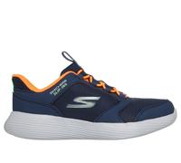 Skechers Slip-ins: GO RUN 400 V.2 - Turbo-Brisk Chaussures Moyen Width en Bleu Marine/Orange, Pointure 27.5, Lavable en machine