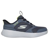 Skechers Slip-ins: GO RUN 400 V.2 - Turbo-Brisk Chaussures Moyen Width en Gris Anthracite/Noir, Pointure 27.5, Lavable en machine