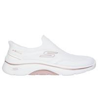Skechers Slip-Ins: GO WALK Arch Fit 2.0 - Tatum Chaussures Moyen Width en White Rose Gold, Pointure 38.5, Vegan, Lavable en machine