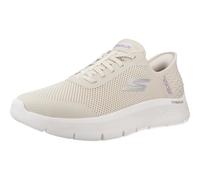 Skechers Femme Go Walk Flex Grand Entrée Entry, Bordure Textile Blanc cassé, 36 EU