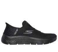 Skechers Femme Go Walk Flex Hands Free Slip-ins-Grand Entry Sneaker Basket, Black Textile/Trim, 38.5 EU Large