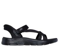 Skechers Slip-ins: GO WALK Flex Sandal - Illuminate Chaussures Wide Width en Noir, Pointure 37 Wide, Vegan, Lavable en machine