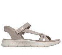 Skechers Slip-ins: GO WALK Flex Sandal - Illuminate Chaussures Wide Width en Taupe, Pointure 38 Wide, Vegan, Lavable en machine