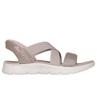 Skechers Slip-ins: GO WALK Flex Sandal - Liliana Chaussures Moyen Width en Taupe, Pointure 41, Vegan, Lavable en machine