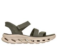 Skechers Slip-ins: GO WALK Glide-Step 2.0 Sandal - Ella Chaussures Moyen Width en Olive, Pointure 38, Vegan, Lavable en machine