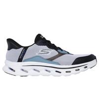 Skechers Slip-ins: GO WALK Glide-Step 2.0 - Zac Shoes Moyen Width en Blanc/Noir, Pointure 48, Vegan, Lavable en machine