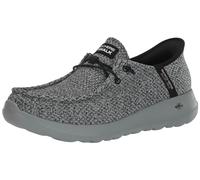 Skechers Gowalk Max Slip-Ins-Athletic Chaussures de marche décontractées à enfiler pour homme | Baskets en mousse à mémoire de forme refroidie à l'air, gris/noir, 39.5 EU