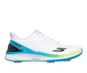 Skechers Slip-ins Golf Waterproof: Blade Tour - Fairway Heritage Moyen Width en Blanc, Pointure 43.5, Arch Fit, Hyper Burst