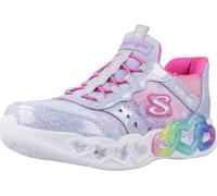 Baskets basses enfant filles Skechers INFINITE HEART LIGHTS Argenté 29