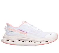 Skechers Slip-ins: Max Cushioning Glide-Step Moyen Width en Blanc/Rose, Pointure 37, Vegan, Lavable en machine