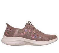 Skechers Slip-ins Mommy & Me: Ultra Flex 4.0 - Sweet Petals Chaussures Moyen Width en Moka, Pointure 38, Vegan, Lavable en machine