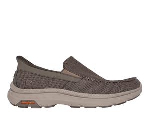 Skechers Slip-ins: Pollard - Wilfred Chaussures Moyen Width en Taupe, Pointure 43, Lavable en machine