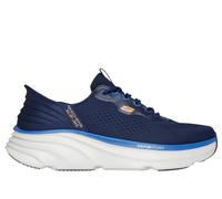 Skechers Slip-ins Relaxed Fit: D'Lux Vapor Chaussures Moyen Width en Bleu Marine/Orange, Pointure 39.5, Vegan