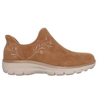 Skechers Slip-ins Relaxed Fit: Easy Going - Floral Mohommest Chaussures Wide Width en Châtaigne, Pointure 38 Wide