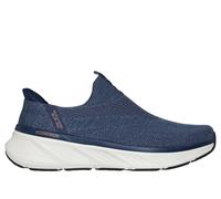 Skechers Slip-ins Relaxed Fit: Edgeride - Commissioner Chaussures Moyen Width en Bleu Marine/Orange, Pointure 43, Vegan, Lavable en machine