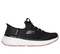 Skechers Slip-ins Relaxed Fit: Edgeride - Impression Chaussures Moyen Width en Noir/Rose, Pointure 37, Vegan, Lavable en machine