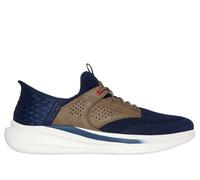 Skechers Slip-ins Relaxed Fit: Slade - Caster Chaussures Moyen Width en Bleu Marine/Brun Clair, Pointure 47.5, Vegan