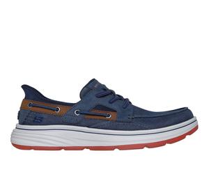Skechers Slip-ins Relaxed Fit: Troutt - Davey Chaussures Moyen Width en Bleu Marine, Pointure 42
