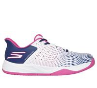 Skechers Slip-ins Relaxed Fit: Viper Court Reload Moyen Width en Blanc/Bleu Marine, Pointure 40, Vegan, Lavable en machine , Arch Fit