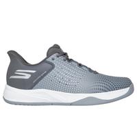 Skechers Slip-ins Relaxed Fit: Viper Court Reload Moyen Width en Gris/Gris Anthracite, Pointure 42, Vegan, Lavable en machine , Arch Fit
