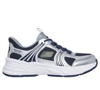 Skechers Slip-ins: Retro-Graph - Swift-Pacer Chaussures Moyen Width en Argent/Bleu Marine, Pointure 32, Lavable en machine