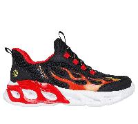Skechers Slip-ins S-Lights: Thermo Flash 2.0 - Heat-Brisk Chaussures Moyen Width en Noir/Rouge, Pointure 29