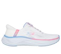 Skechers Slip-ins: Skech Cloud - Perfectly Plush Chaussures Moyen Width en Blanc, Pointure 35, Vegan, Lavable en machine