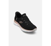 Skechers Baskets Summits-Brilliant Shine - À enfiler mains libres pour femme Noir/Or rose 36 EU
