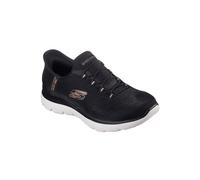 SKECHERS Slip-Ins Summits Classy Night Sneaker 150128 BKRG Noir Rose Gold