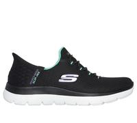 Skechers Slip-ins: Summits - Diamond Dream Chaussures Moyen Width en Noir/Turquoise, Pointure 39, Vegan
