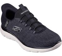 Skechers Men's Summits Key Pace Trainers, Maille filetée Noire, 42 EU