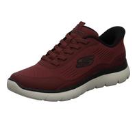 Skechers Slip-Ins: Summits-Leyter Slipper Rot | Baskets, BBK, noirs, lacets élastiques, lavables en machine, végétaliens, hommes, chaussures