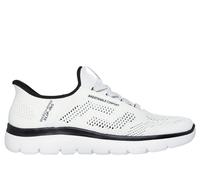 Skechers Slip-ins: Summits - Perfo Chaussures Moyen Width en Blanc/Noir, Pointure 41, Vegan, Lavable en machine