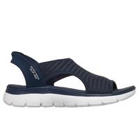 Skechers Femme Summits Sandal Sweetly Evolved Espadrilles, Navy Knit, 40 EU