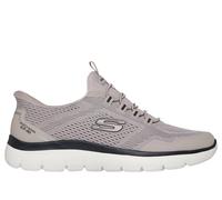 Skechers Slip-ins: Summits - Top Rate Chaussures Moyen Width en Taupe/Noir, Pointure 45, Vegan, Lavable en machine
