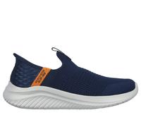 Skechers Boys Glisser sur, Navy Textile/Orange Trim, 35 EU