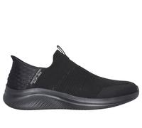 Skechers Homme Ultra Flex 3 Mocassin, Bordure en Tricot Noir, 42.5 EU Large