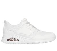 Skechers Femme Uno Banksia Luxe Basket, White Duraleather, 36 EU
