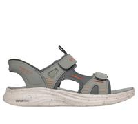 Skechers Slip-ins: Vapor Foam Sandal - Korro Chaussures Moyen Width en Vert/Orange, Pointure 42, Lavable en machine